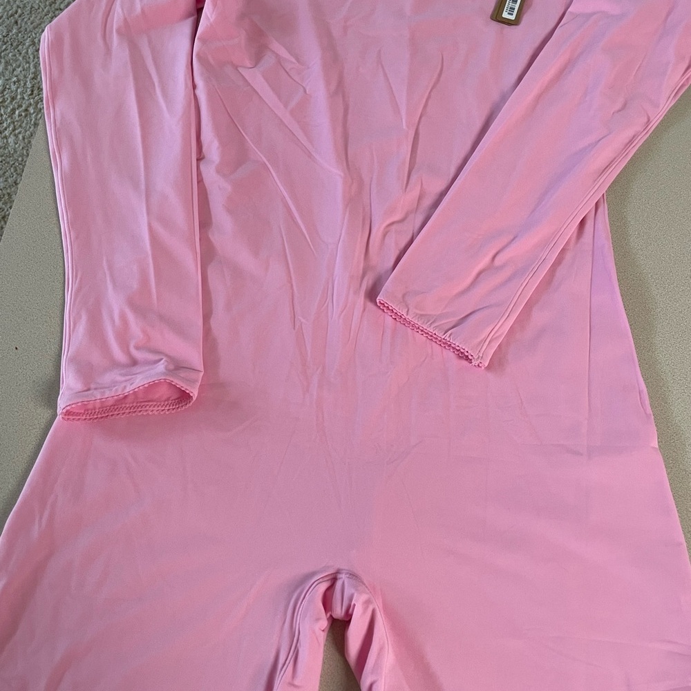 SKIMS Pink Long Sleeve Bodysuit